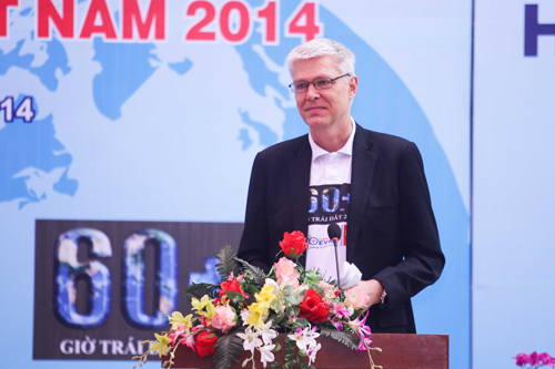 Ông John Nielsen - Đại sứ Đan Mạch tại Việt Nam phát biểu tại lễ phát động
